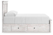 Makidern Whitewash Queen Panel Storage Bed - PCB1171B10