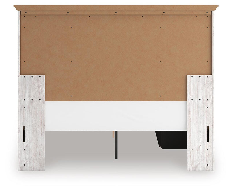 Makidern Whitewash Queen Panel Storage Bed - PCB1171B16