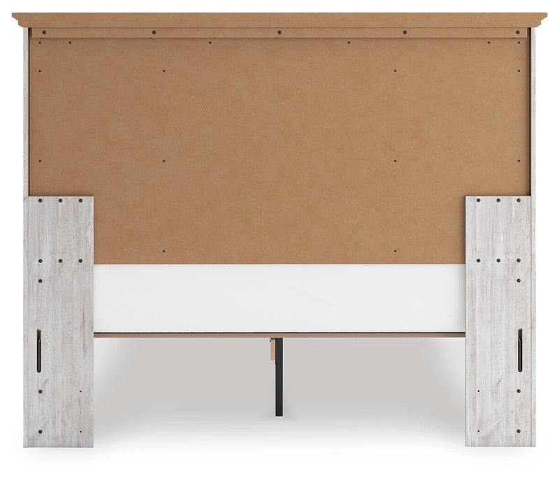 Makidern Whitewash Queen Panel Storage Bed - PCB1171B4