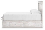 Makidern Whitewash Queen Panel Storage Bed - PCB1171B7