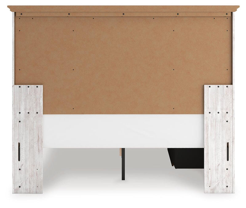 Makidern Whitewash Queen Panel Storage Bed - PCB1171B9