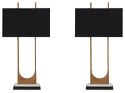 Malana Brass Finish Table Lamp (Set of 2) - L208254X2
