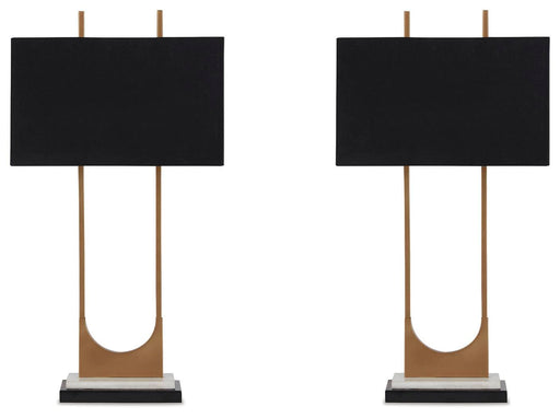 Malana Brass Finish Table Lamp (Set of 2) - L208254X2