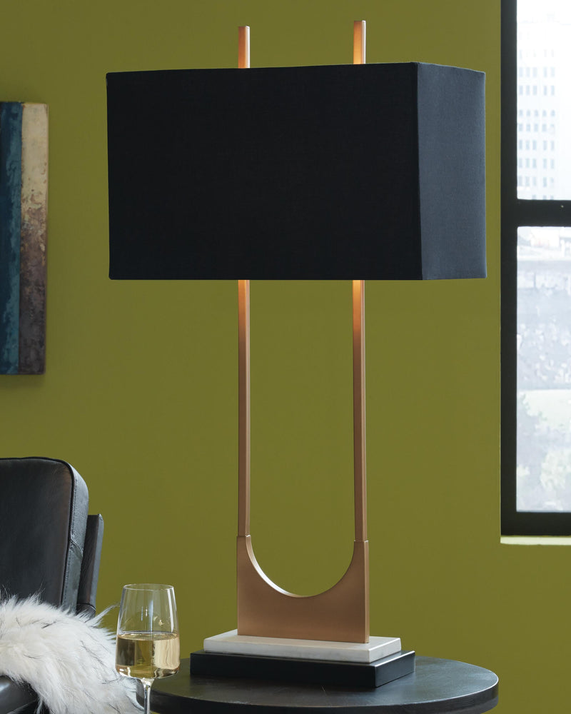 Malana Brass Finish Table Lamp (Set of 2) - L208254X2