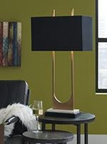Malana Brass Finish Table Lamp - Gate FurnitureTable Lamp