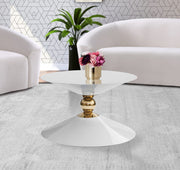 Malia Iron Coffee Table in White - 288-CT