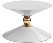 Malia Iron Coffee Table in White - 288-CT