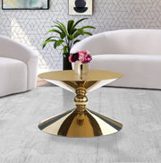 Malia Stainless Steel Coffee Table in Gold - 290-CT