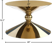 Malia Stainless Steel Coffee Table in Gold - 290-CT