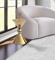 Malia Stainless Steel End Table in Gold - 290-ET