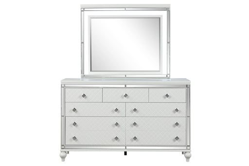 Malibu - 9 Drawers White Dresser - B234-D