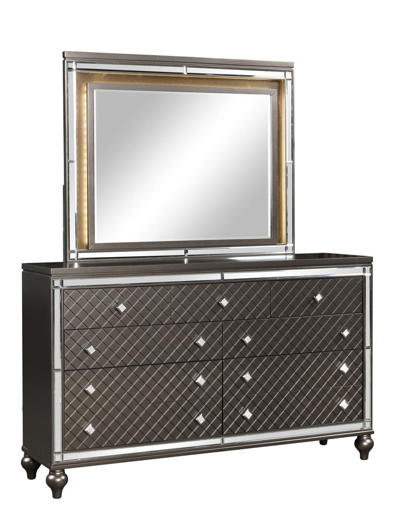 Malibu - Dresser, , Solids/Veneers/MDF, Charcoal Box: 1 of 1 Each - B235-D