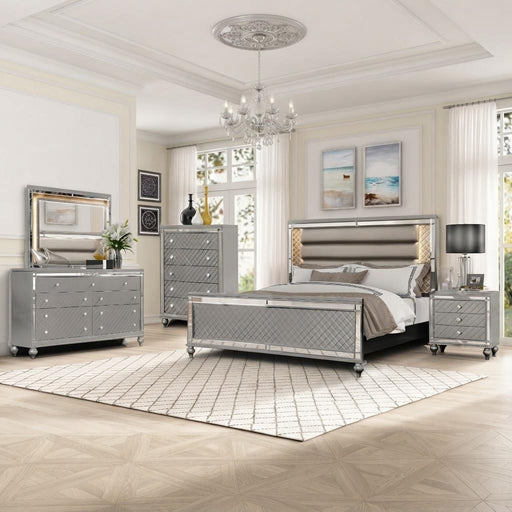 Malibu - Nightstand, , Solids/Veneers/MDF, Charcoal Box: 1 of 1 Each - B235-N