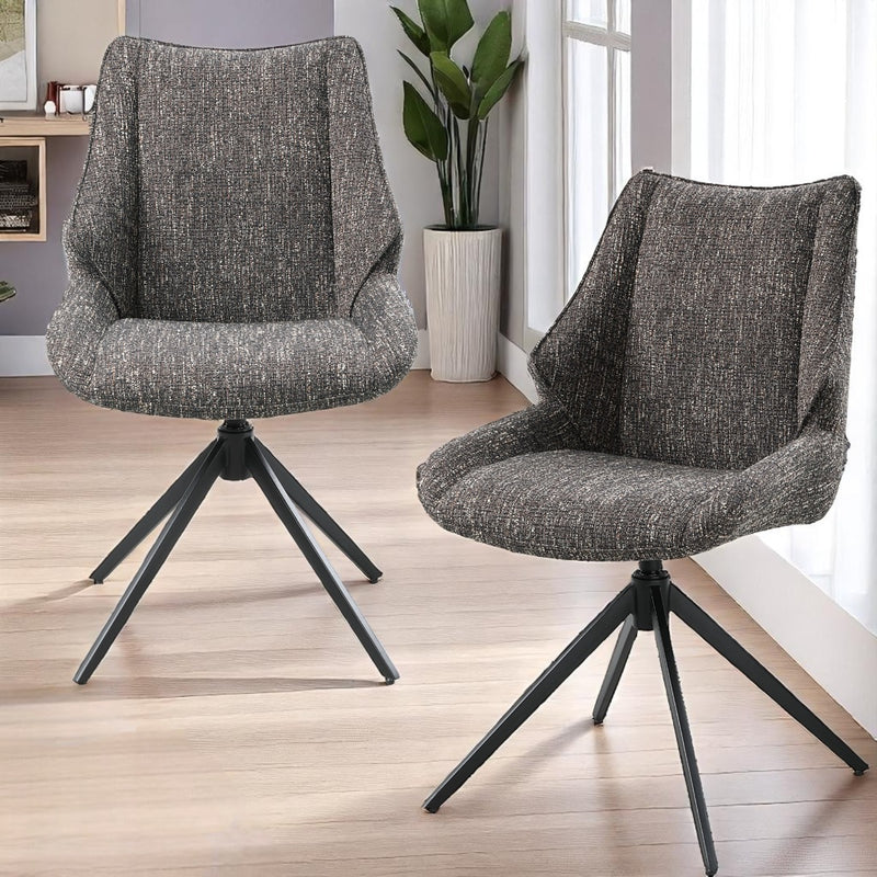 Malika Side Chair w/Swivel (Set-2) - DN03596