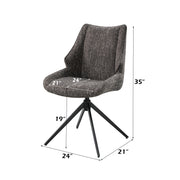 Malika Side Chair w/Swivel (Set-2) - DN03596
