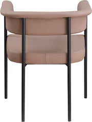 Malin Vegan Leather Upholstered Dining Chair in Natural, Set of 2 - 427Tan-C