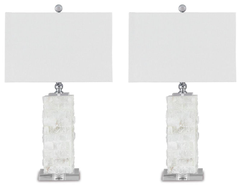 Malise White Table Lamp (Set of 2) - L429014X2