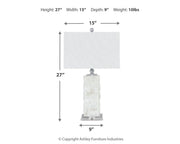 Malise White Table Lamp (Set of 2) - L429014X2
