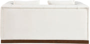 Mallina 67" Vegan Leather Upholstered Upholstered Loveseat in Cream - 44098Cream-L