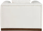 Mallina Vegan Leather Upholstered Accent Chair in Cream - 44098Cream-C