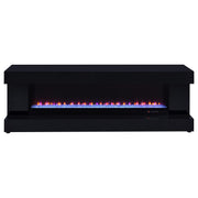 Mallory TV Stand Fireplace Console Bluetooth Speaker Black High Gloss - 701803