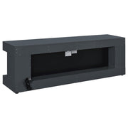 Mallory TV Stand Fireplace Console Bluetooth Speaker Grey High Gloss - 701823