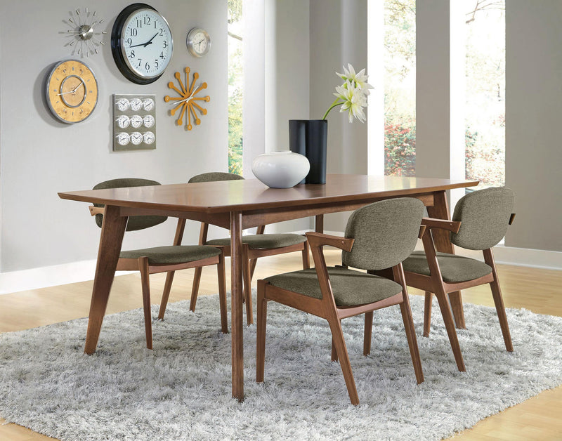 Malone 5-piece Rectangular Dining Table Set Dark Walnut - 105351-S5