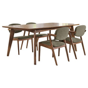 Malone 5-piece Rectangular Dining Table Set Dark Walnut - 105351-S5