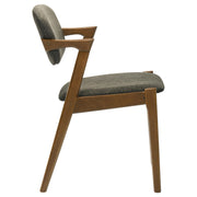 Malone Padded Wood Dining Arm Chair Dark Walnut (Set of 2) - 105352
