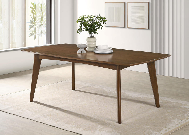 Malone Rectangular 78-inch Wood Dining Table Dark Walnut - 105351