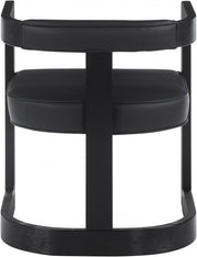 Manchester Vegan Leather Upholstered Dining Chair in Black - 591Black-C