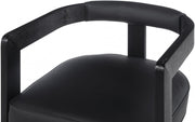 Manchester Vegan Leather Upholstered Dining Chair in Black - 591Black-C