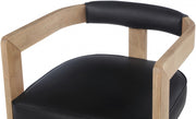 Manchester Vegan Leather Upholstered Dining Chair in Black - 592Black-C