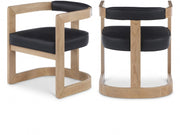 Manchester Vegan Leather Upholstered Dining Chair in Black - 592Black-C