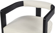 Manchester Vegan Leather Upholstered Dining Chair in Cream - 591Cream-C
