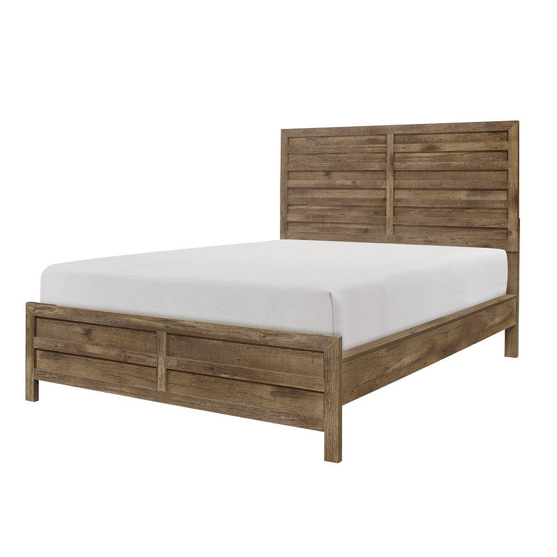 Mandan Weathered Pine Panel Bedroom Set - Gate FurnitureBedroom Set