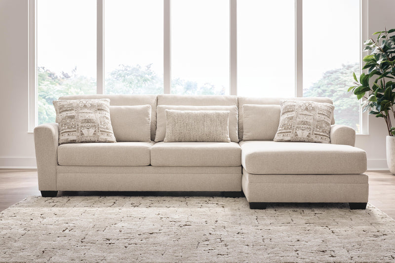Mandi Point Marble 2-Piece Sectional Sofa Chaise - 62606S3