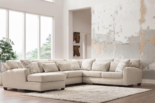 Mandi Point Marble 4-Piece Sectional with Chaise - 62606S1