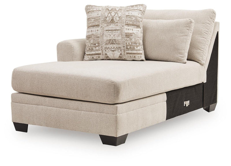 Mandi Point Marble Left-Arm Facing Corner Chaise - 6260616