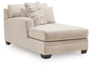 Mandi Point Marble Left-Arm Facing Corner Chaise - 6260616