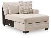 Mandi Point Marble Right-Arm Facing Corner Chaise - 6260617
