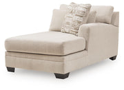 Mandi Point Marble Right-Arm Facing Corner Chaise - 6260617