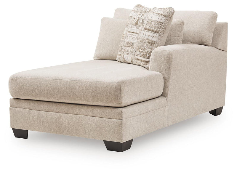 Mandi Point Marble Right-Arm Facing Corner Chaise - 6260617