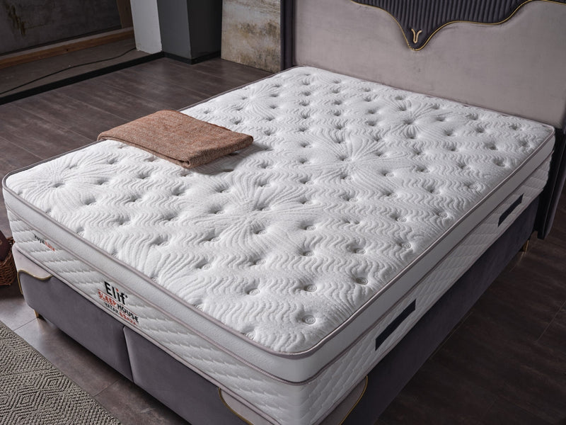 Manolya Storage Bed With Headboard Grey - Full in Grey - 110-MAN-BBFFUME-140-SB