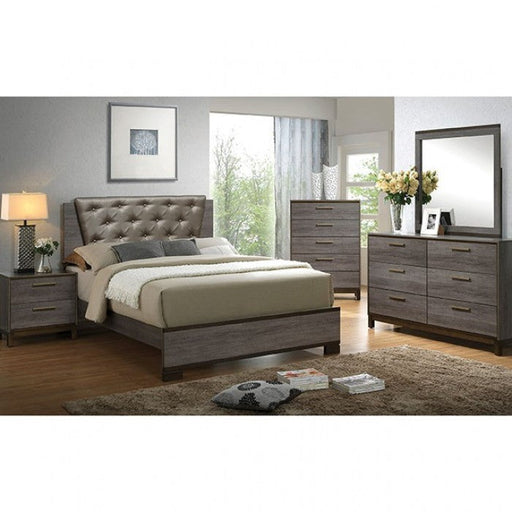 Manvel Two-Tone Antique Gray Mirror - CM7867M