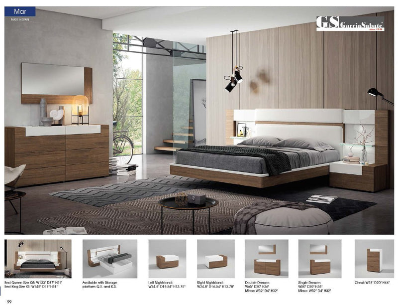 Mar Bed Queen - Gate FurnitureQueen Bed