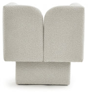 Marcel Boucle Fabric Upholstered Chair in Cream - 616Cream-C