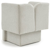 Marcel Boucle Fabric Upholstered Chair in Cream - 616Cream-C