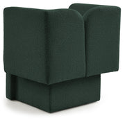 Marcel Boucle Fabric Upholstered Chair in Green - 616Green-C