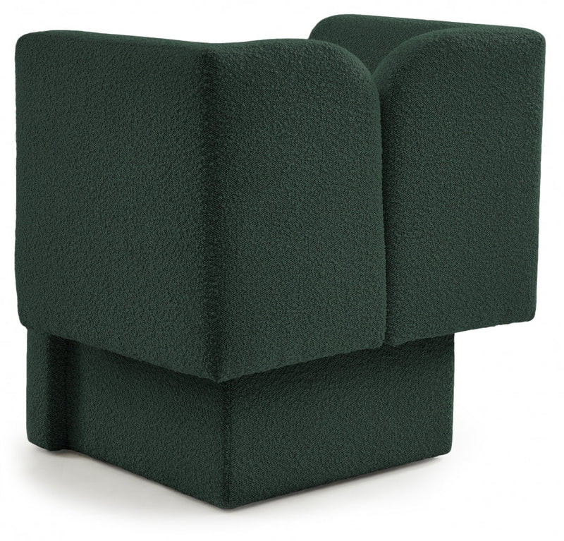 Marcel Boucle Fabric Upholstered Chair in Green - 616Green-C